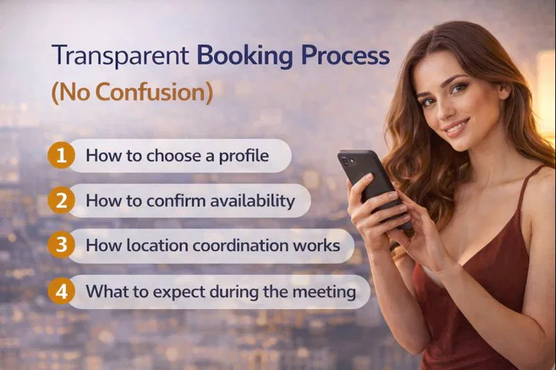 Transparent Escorts Booking Process